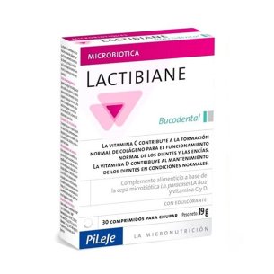 LACTIBIANE BUCODENTAL  30 COMPRIMIDOS PARA CHUPAR SABOR...
