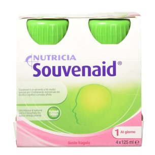 SOUVENAID  4 BOTELLAS 125 ML SABOR FRESA