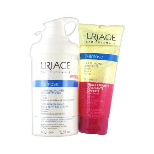 URIAGE XEMOSE CREMA 400ML + HUILE LAVANTE 200ML