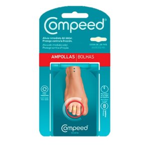 COMPEED AMPOLLAS HIDROCOLOIDE DEDOS PIES 8 UNIDADES
