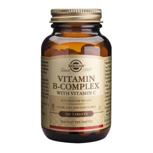 SOLGAR VITAMINA B-COMPLEX CON VITAMINA C 100 CAPS