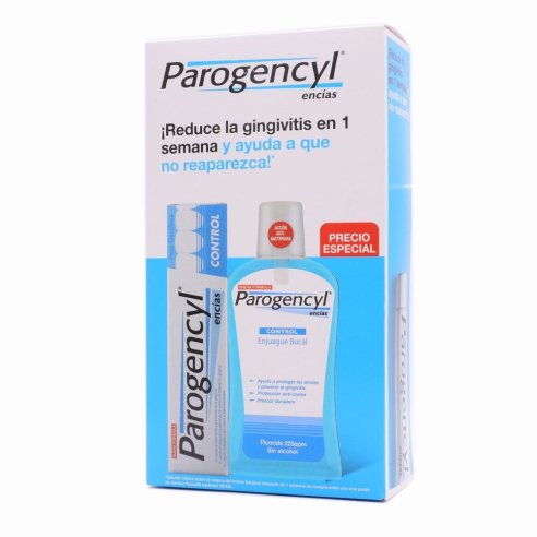 PAROGENCYL PACK CONTROL ENCIAS COLUTORIO 500 ML+PAROGENCYL ENCIAS PASTA 125 ML
