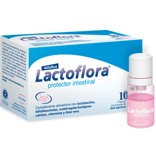 LACTOFLORA PROTECTOR INTESTINAL ADULTO  10 VIALES 7 ML...