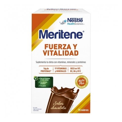MERITENE  15 SOBRES 30 G SABOR CHOCOLATE
