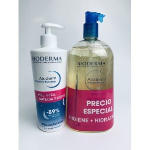 BIODERMA PACK ATODERM HUILE 1 L.+ATODERM INTENSIVE BAUME...