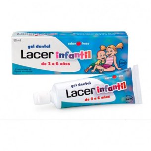 LACER INFANTIL GEL DENTAL  1 TUBO 75 ML SABOR FRESA