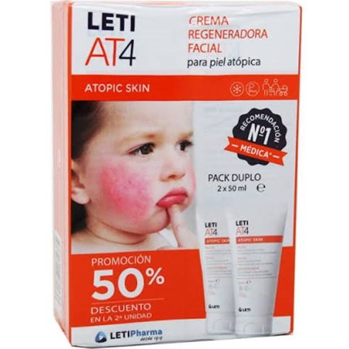 LETI AT-4 CREMA FACIAL DUPLO 2 X 50 ML