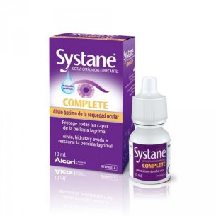 SYSTANE COMPLETE GOTAS OFTALMICAS LUBRICANTES SIN CONSERVANTES 1 FRASCO 10 ML