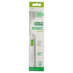 CEPILLO DENTAL SONICO GUM SONIC DAILY 1 UNIDAD COLOR BLANCO