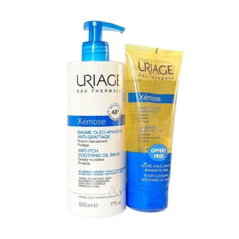 URIAGE PACK XEMOSE BAUME 500 ML+HUILE LAVANTE 200 ML
