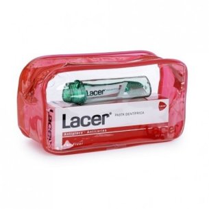 LACER NECESER VIAJE HIGIENE BUCAL DENTIFRICO 50 ML+5 ML+CEPILLO DE VIAJE