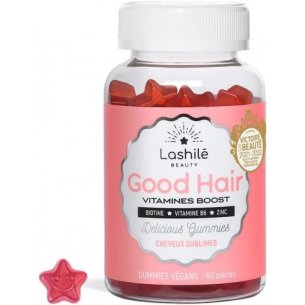 LASHILE GOOD HAIR SIN AZUCAR  60 GOMINOLAS SABOR TUTTI...