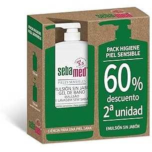 SEBAMED EMULSION SIN JABON  2 ENVASES 750 ML PACK 60%...
