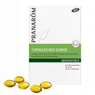 PRANAROM AROMAFORCE CAPSULAS NARIZ GARGANTA  30 CAPSULAS