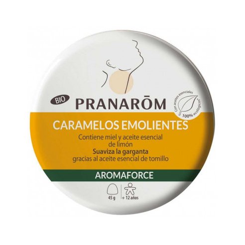 AROMAFORCE CARAMELOS EMOLIENTES  1 ENVASE 45 G SABOR MIEL LIMON