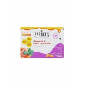 ZARBEES GARGANTA Y EXTRA INMUNIDAD  24 PASTILLAS PARA CHUPAR