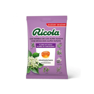 RICOLA CARAMELOS  1 BOLSA 70 G SABOR SAUCO CON ESTEVIA