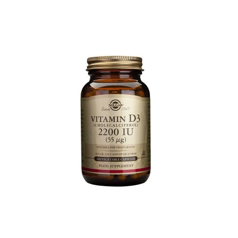 SOLGAR VITAMINA D3 COLECALCIFEROL  2200 UI 100...