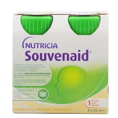 SOUVENAID  4 BOTELLAS 125 ML SABOR VAINILLA