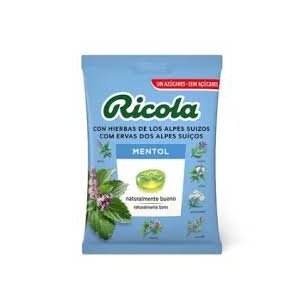 RICOLA CARAMELOS SIN AZUCAR  1 BOLSA 70 G SABOR MENTOL