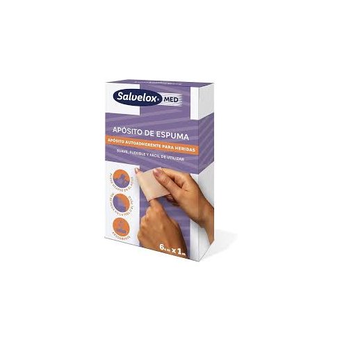 SALVELOX MED FOAM PLASTER APOSITO ADHESIVO 1...