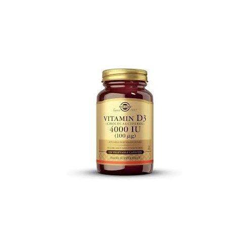 SOLGAR VITAMINA D3 COLECALCIFEROL  4000 UI 100...