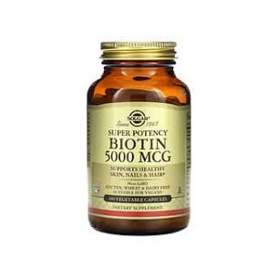 SOLGAR BIOTINA  5000 MICROGRAMOS 100 CAPSULAS VEGETALES