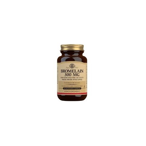 SOLGAR BROMELINA  300 MG 60 CAPSULAS VEGETALES