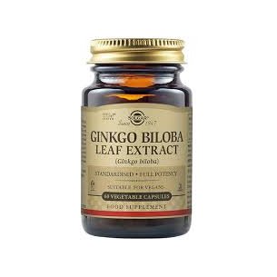 SOLGAR GINKGO BILOBA EXTRACTO DE HOJA  60 CAPSULAS VEGETALES