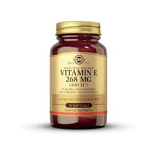 SOLGAR VITAMINA E 268 MG (400 UI) D-ALFA TOCOFEROL Y...
