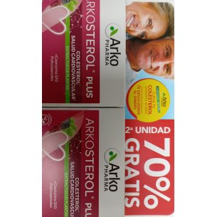 ARKOSTEROL PLUS DUPLO 30 CAPS 2ª UNIDAD 70%
