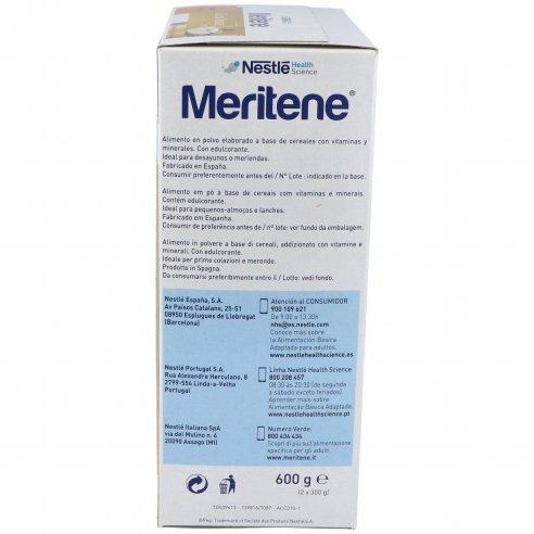 MERITENE CEREAL MULTIFRUTAS  2 BOLSAS 300 G