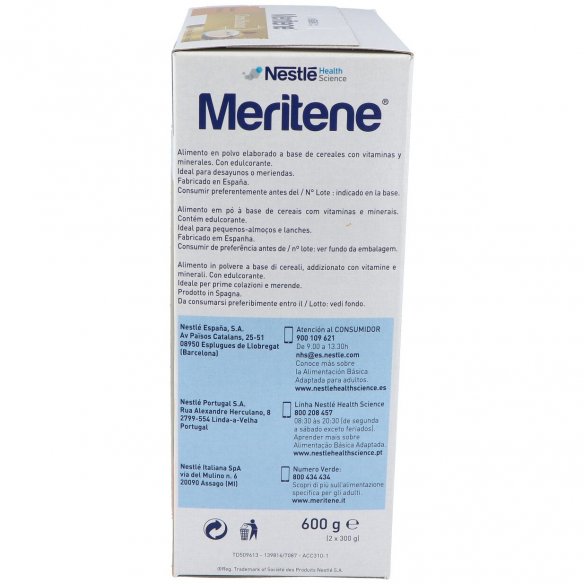 MERITENE CEREAL MULTIFRUTAS  2 BOLSAS 300 G
