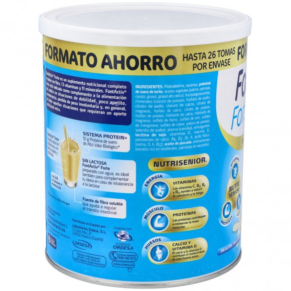 FONTACTIV FORTE  1 LATA 800 G SABOR VAINILLA