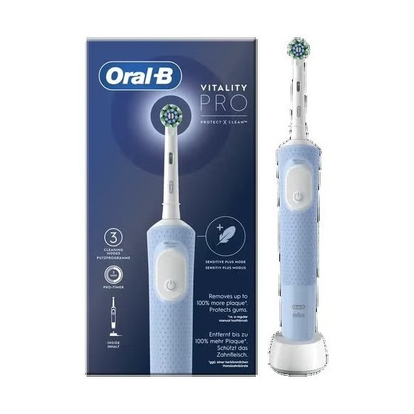 CEPILLO DENTAL ELECTRICO RECARGABLE ORAL-B VITALITY PRO VAPOR BLUE BOX 1 UNIDAD