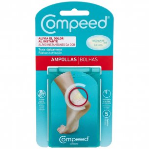 COMPEED AMPOLLAS HIDROCOLOIDE TALLA MEDIANA 5 UNIDADES