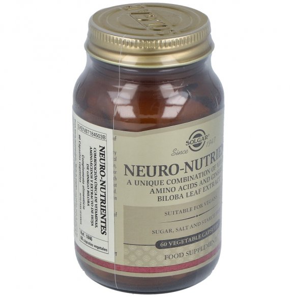SOLGAR NEURO-NUTRIENTES  60 CAPSULAS VEGETALES