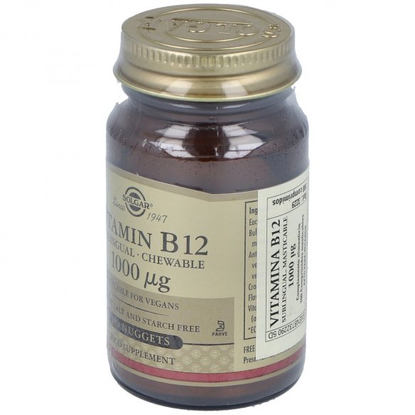 SOLGAR VITAMINA B12  1000 MICROGRAMOS 100 COMPRIMIDOS