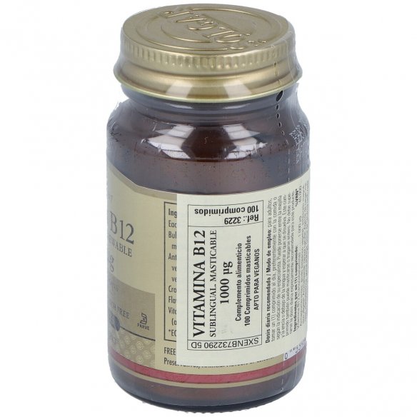 SOLGAR VITAMINA B12  1000 MICROGRAMOS 100 COMPRIMIDOS