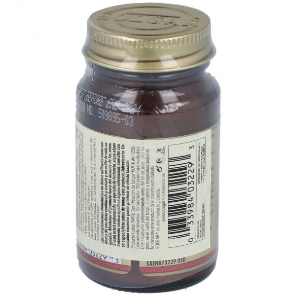 SOLGAR VITAMINA B12  1000 MICROGRAMOS 100 COMPRIMIDOS