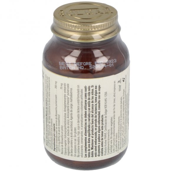 SOLGAR BOSWELLIA EXTRACTO DE RESINA  60 CAPSULAS VEGETALES