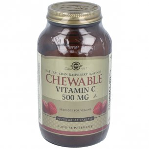 SOLGAR VITAMINA C 500 MG MASTICABLE SABOR ARANDANO Y...
