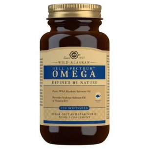 SOLGAR FULL SPECTRUM OMEGA SALMON OIL  120 CAPSULAS BLANDAS