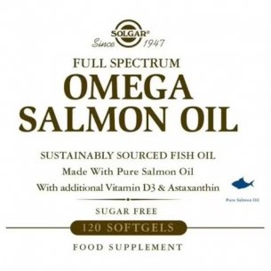 SOLGAR FULL SPECTRUM OMEGA SALMON OIL  120 CAPSULAS BLANDAS 2