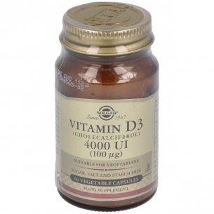SOLGAR VITAMIN D3 4000 UI 60 CAPS VEG