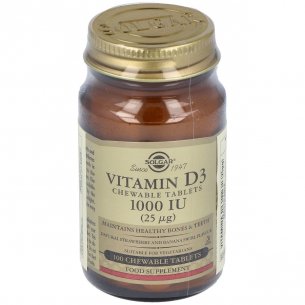 SOLGAR VITAMINA D3 1000 UI 25 MCG 100 CAPS
