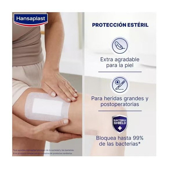 APOSITO ESTERIL HANSAPLAST SENSITIVE 3XL 5 UNIDADES 15 X 10 CM