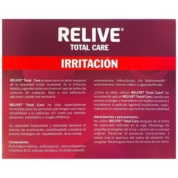 RELIVE TOTAL CARE GOTAS OFTALMICAS ESTERIL  20 MONODOSIS 0,4 ML