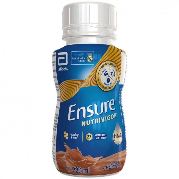 ENSURE NUTRIVIGOR  4 BOTELLAS 220 ML SABOR CHOCOLATE