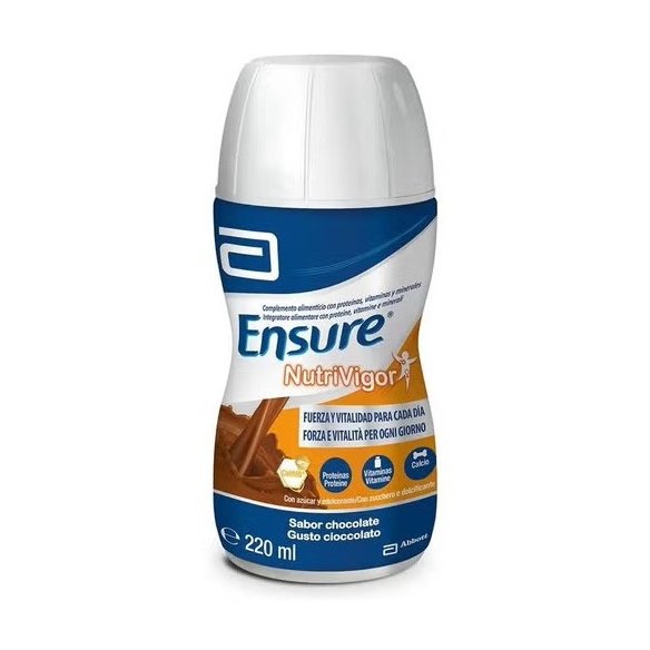 ENSURE NUTRIVIGOR  4 BOTELLAS 220 ML SABOR CHOCOLATE